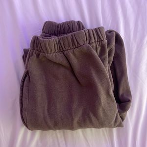 Brown sweatpants